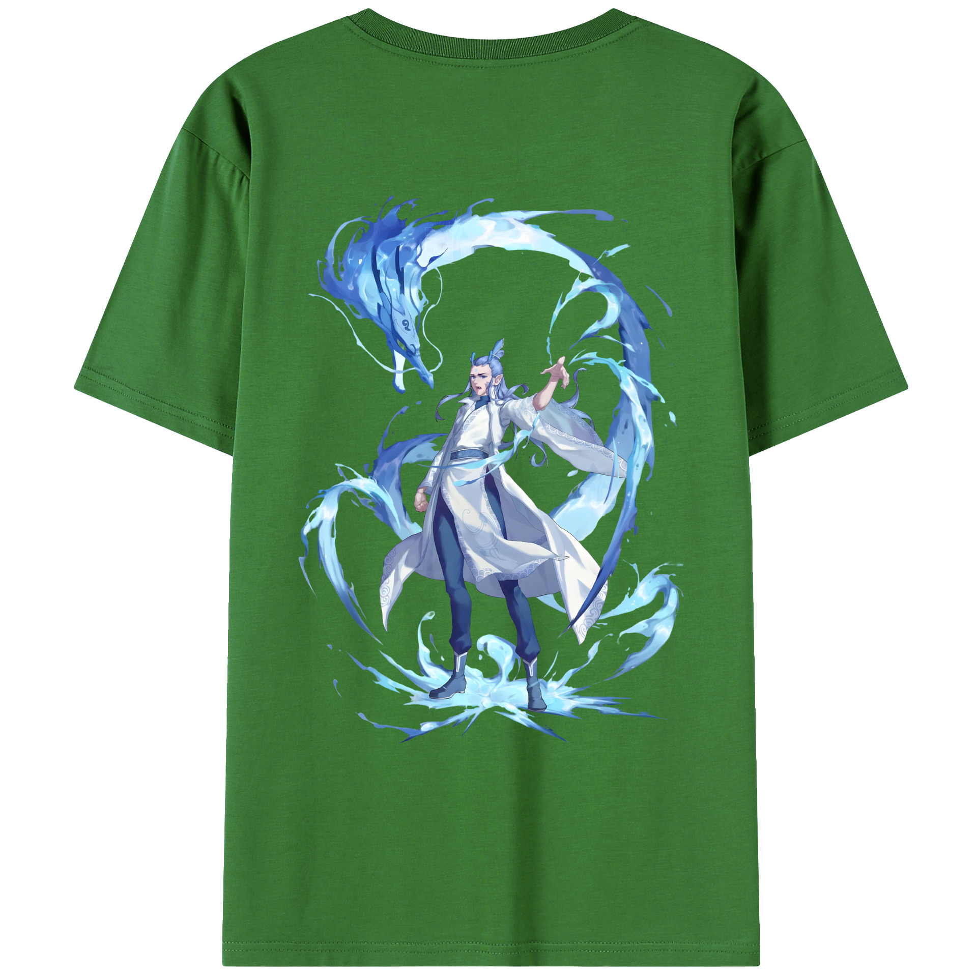 （画像用） Ne Zha 2 ナタ 魔童の大暴れ レディース半袖Tシャツ(バックプリント)